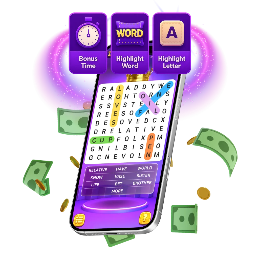 How to play Word Search Cash