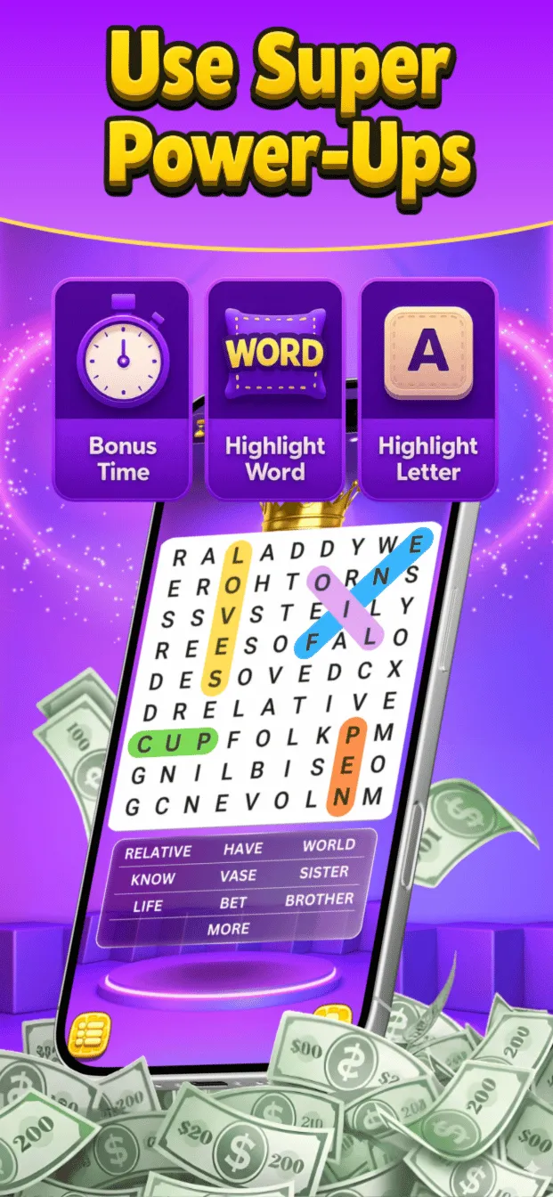 Word Search Cash gameplay 6